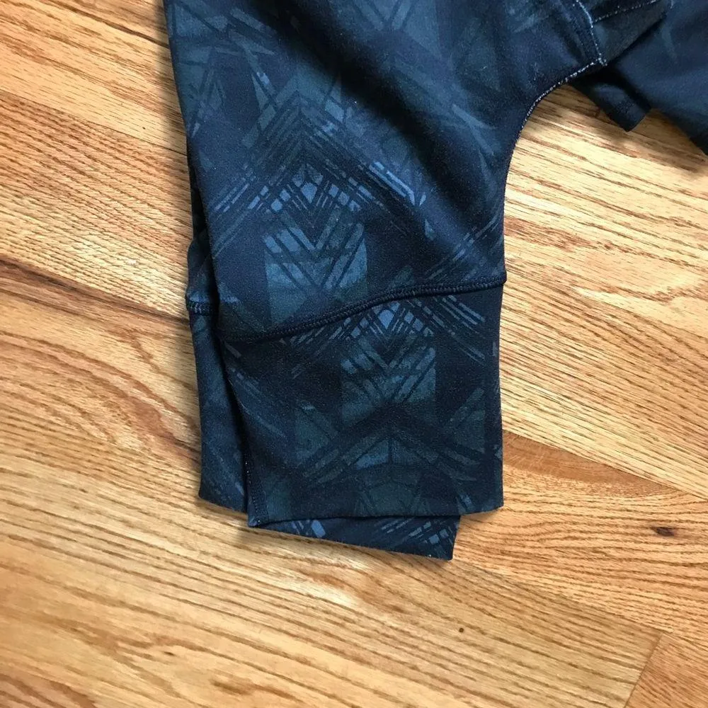 Alo Black/Dark Green Pattern Legging - Image 2