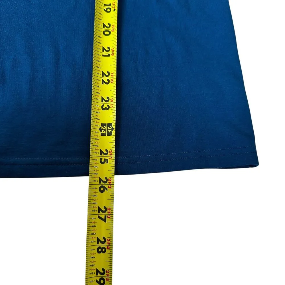 Lane Bryant Blue Short Sleeve Blouse Women Plus Size 14/16 | 34-23 - Image 4