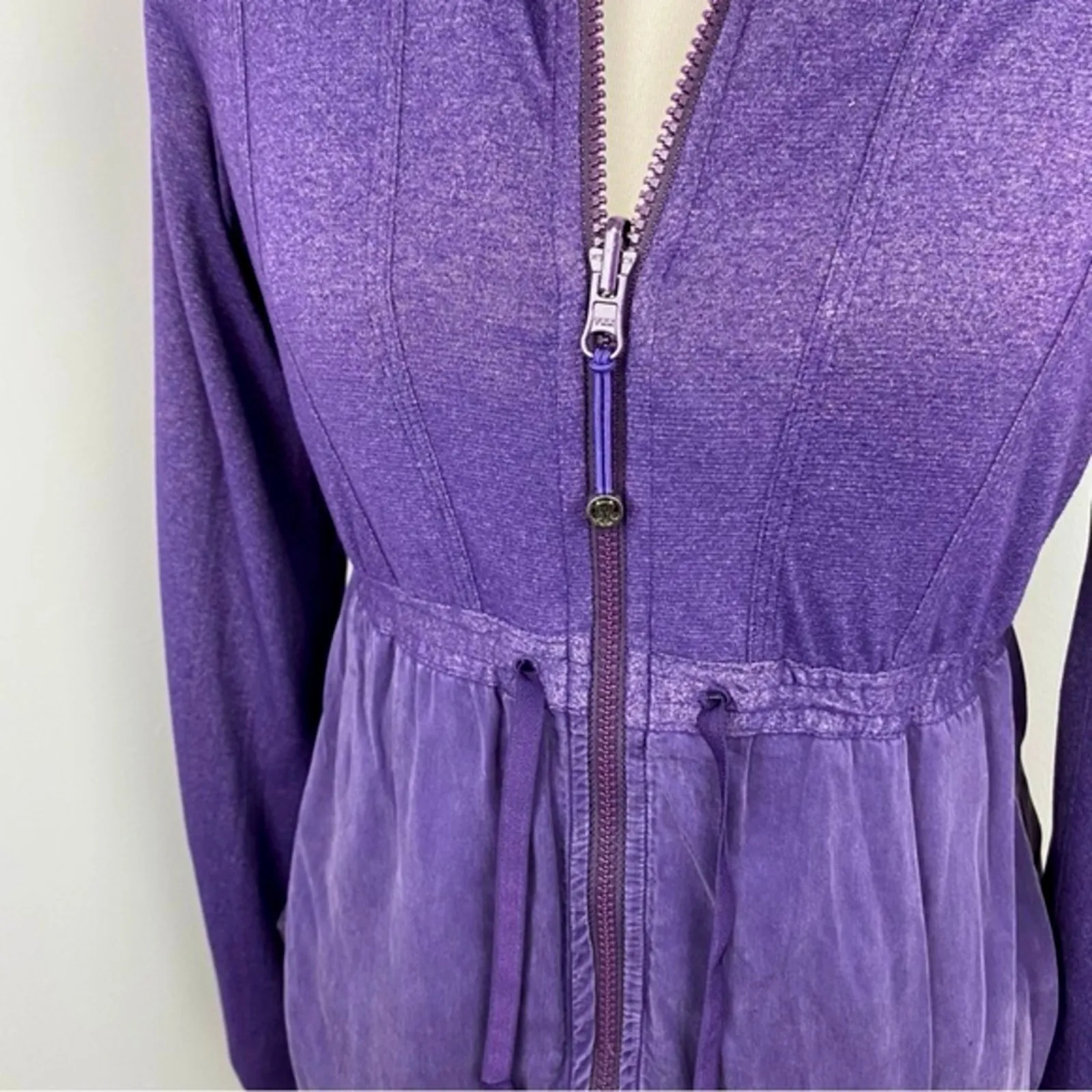 Lululemon Inner Peace Reversible Jacket Concord Grape Sz 6 Full Zip - Image 9