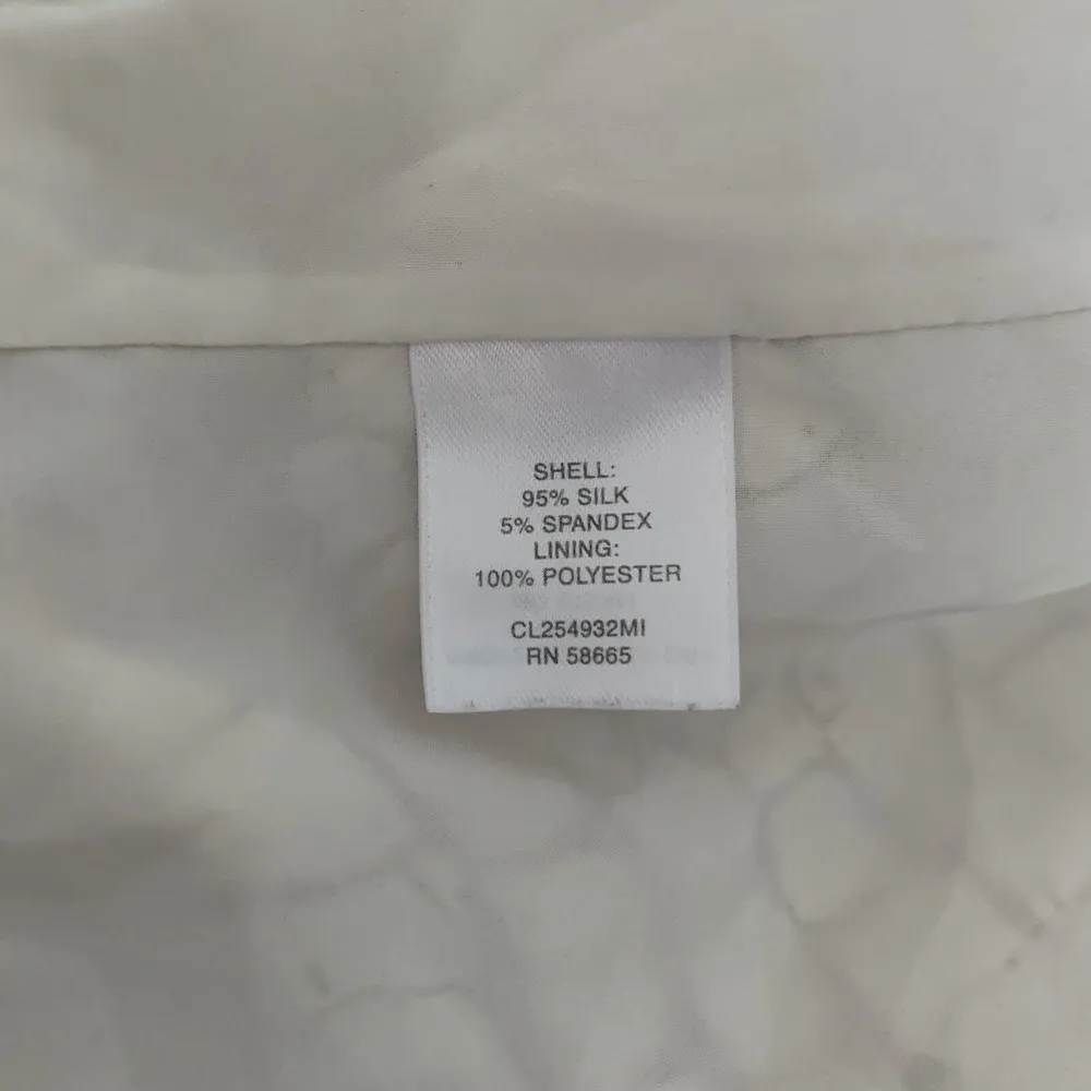 Classiques Entier  Size 8 Multicolor Printed Silk Blend Surplice Ruched Dress - Image 5