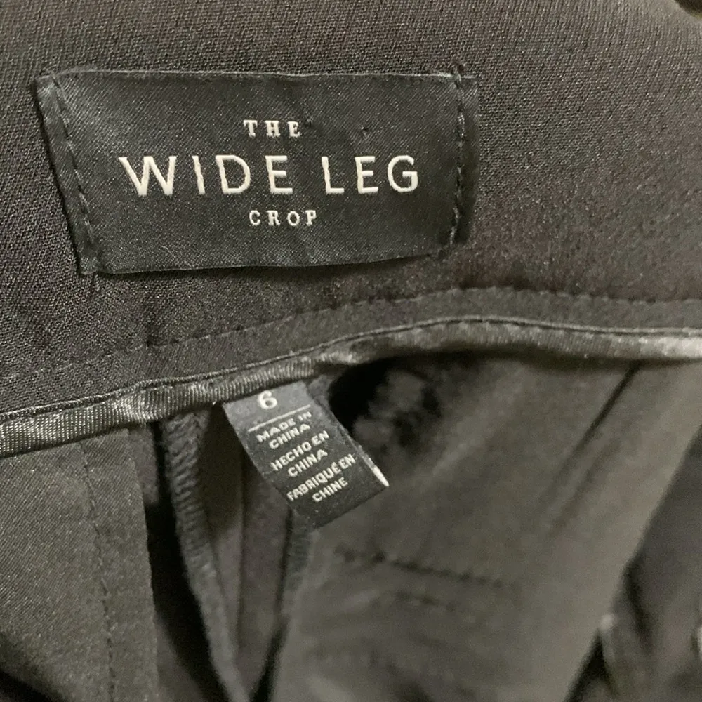 White House Black market The Wide Leg Crop 25” inseam woman size 6 tie belt - Image 8