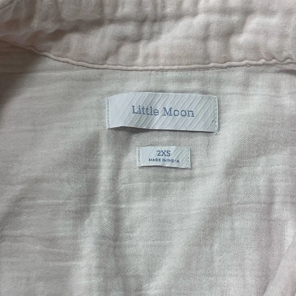 Aritizia Little Moon sail shirt Pale Light Pink Gauze Lightweight Size XXS comfy - Image 4