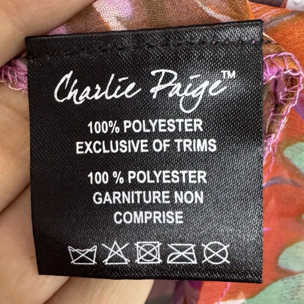 Y2K Womens Sheer Beaded Tunic Top L/XL Fairy Festival Boho Artsy Indie Resort - Image 10