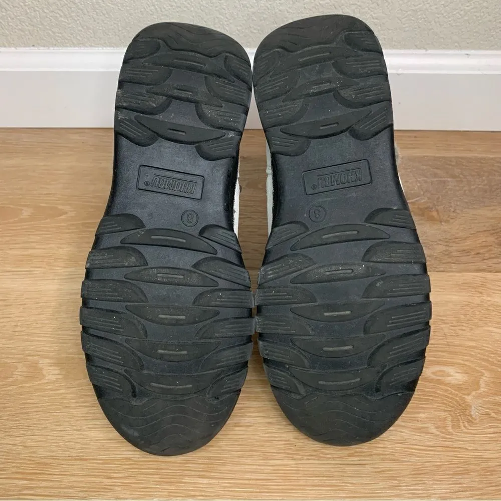 Khombu Iris Plush Faux Fur Gray Suede Winter Ankle Boots - Image 11