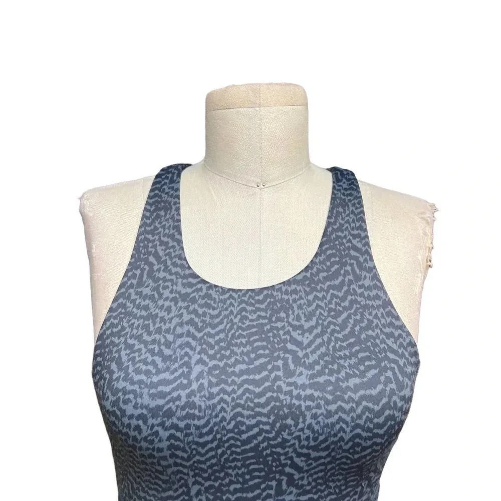 Allfenix Savannah Sports Bra Animal Print‎ Stretch Workout Gym Gray Size XS - Image 3