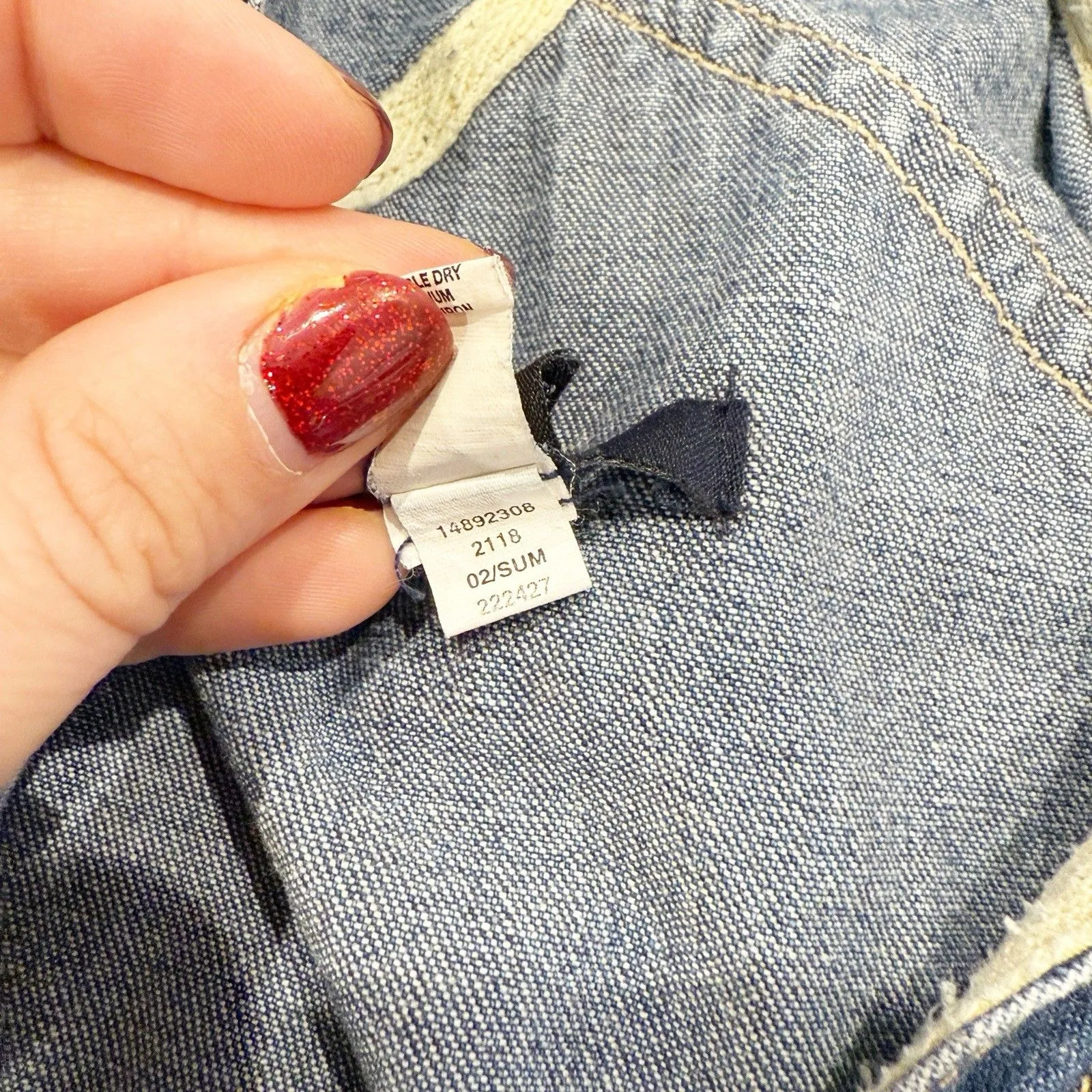 VTG Gap Womens Denim Carpenter Overalls Size X-Small Y2K Baggy Workwear Bibs - Image 11