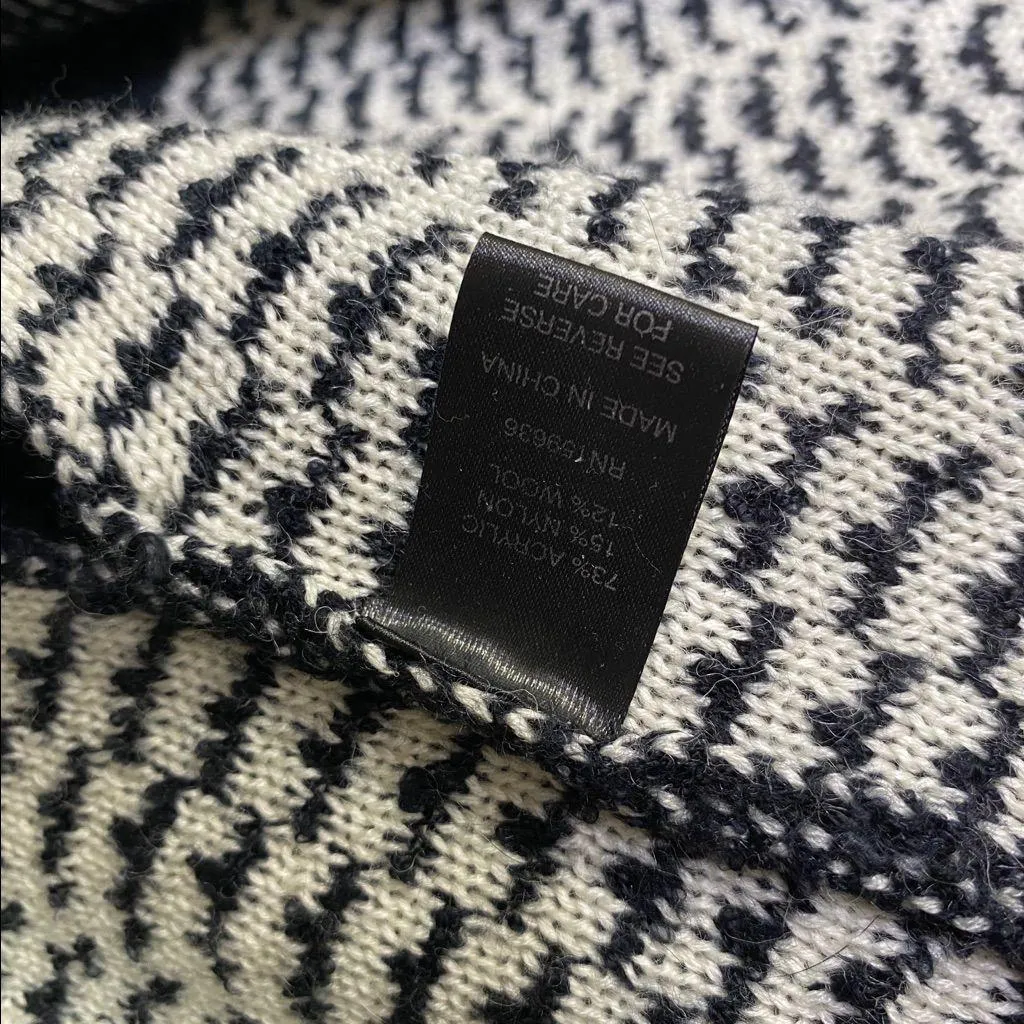 K’Bel Designs Patchwork Knit Cardigan Wool Blend size L Large - Image 12