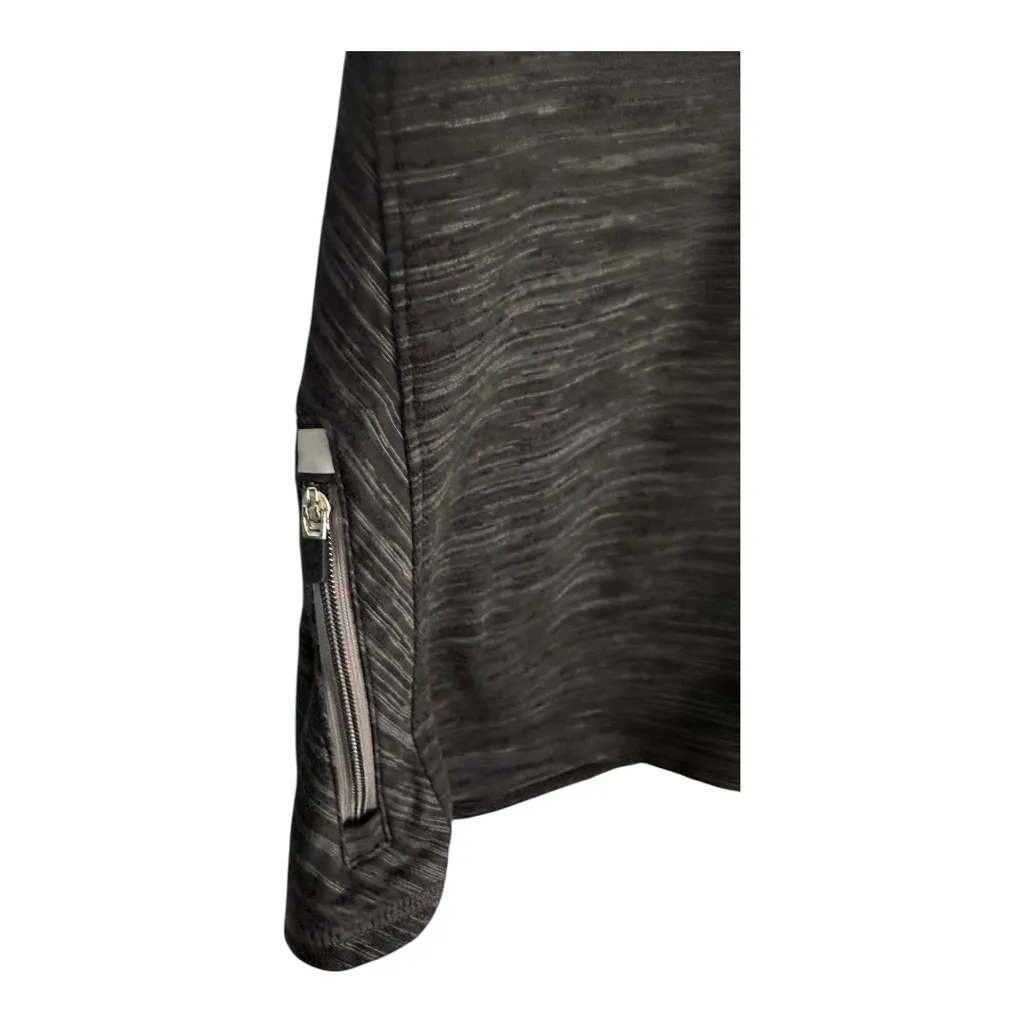 Athleta Mendoza Half Zip Pullover Long Sleeve Top Size Small – Space Dye Grey - Image 4