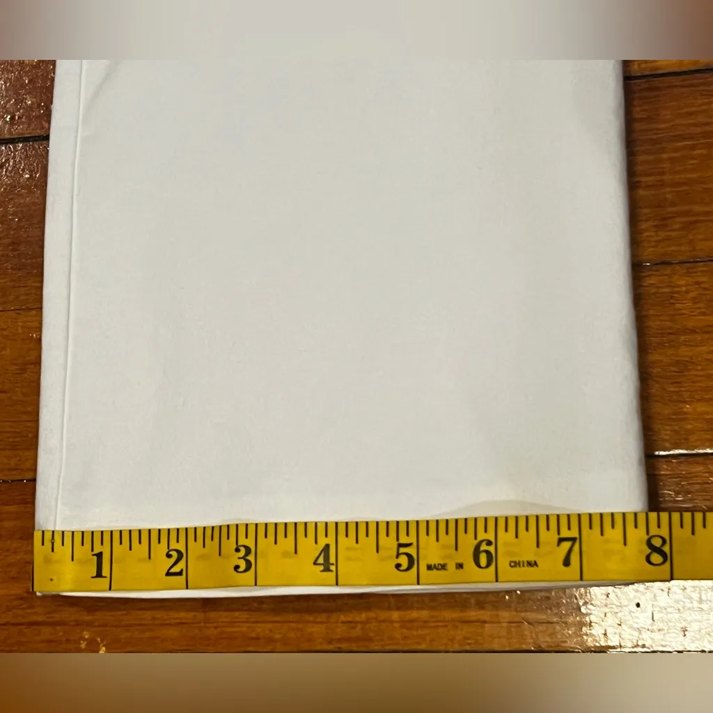 Zara cropped flare pants in white Size Small - Image 7