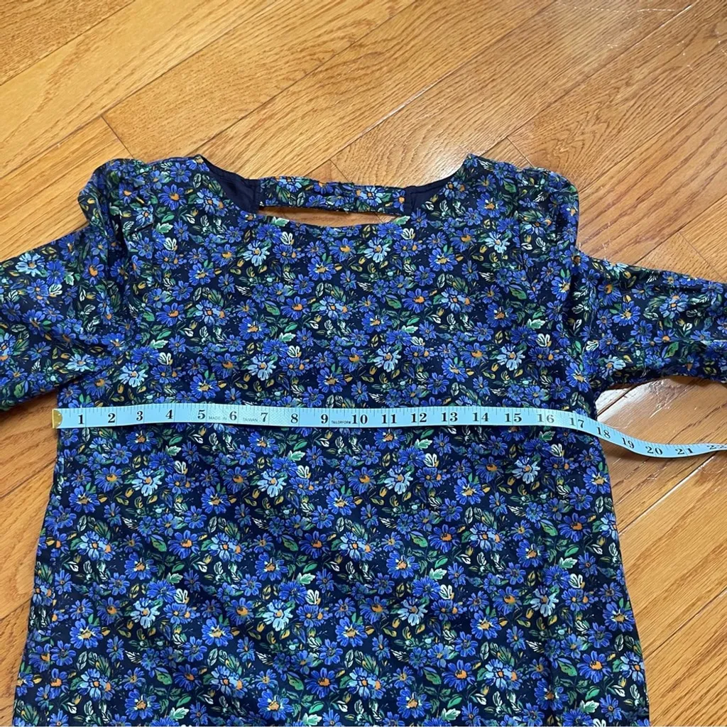 Free People The Avenue Mini Coquette Dress Floral Ruffle Cutout Scoop Neck S - Image 8