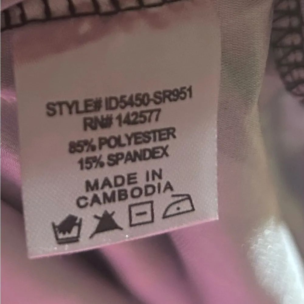 🏷️🏷️Iris tropical print maxi fitted dress w slit ladies small - Image 11