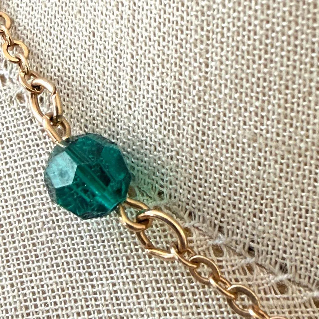 Sarah Coventry Vintage Art Glass Confetti Bead Necklace - Image 3