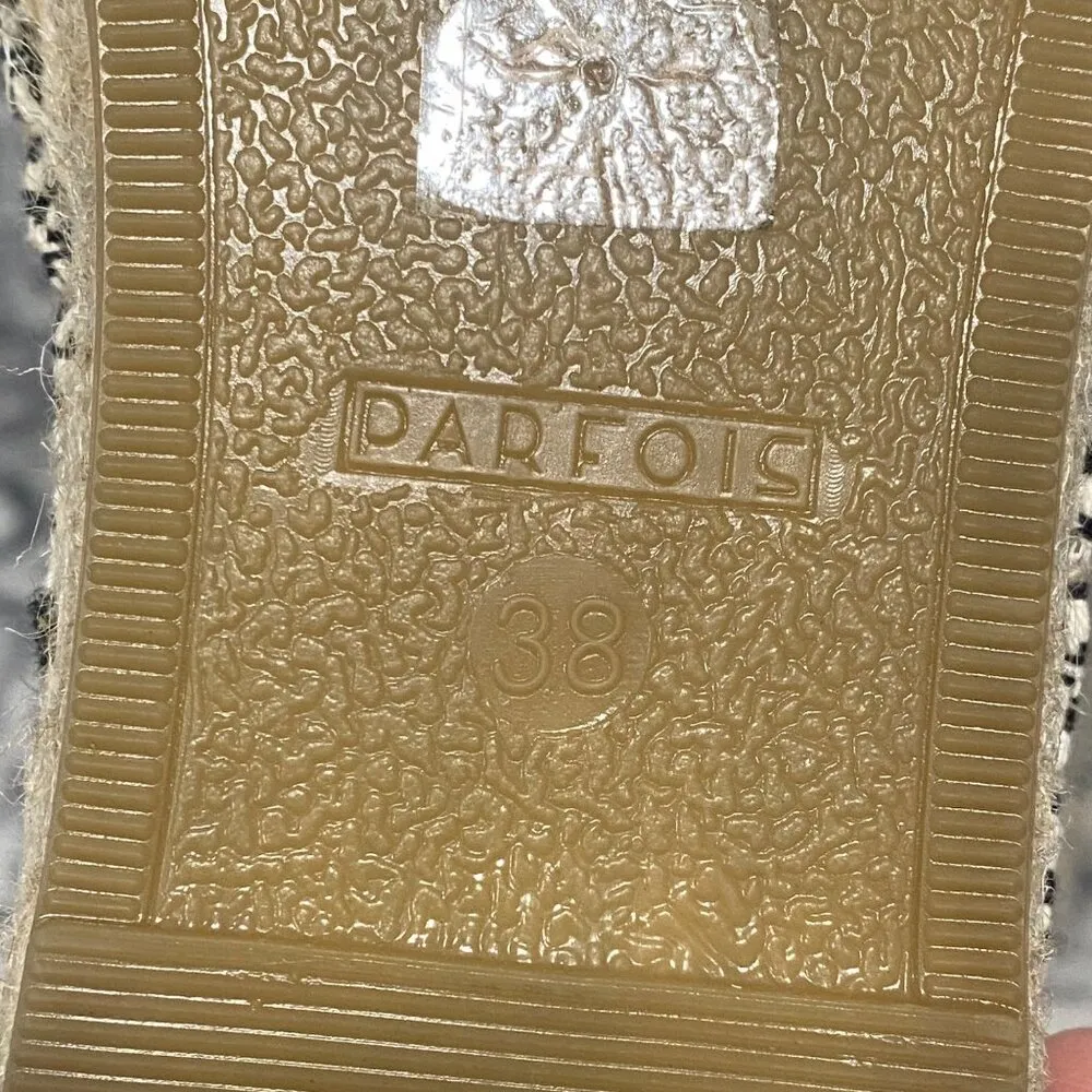 Parfois Lemon Embroidered Espadrille Flats Size 38 Yellow - Image 6