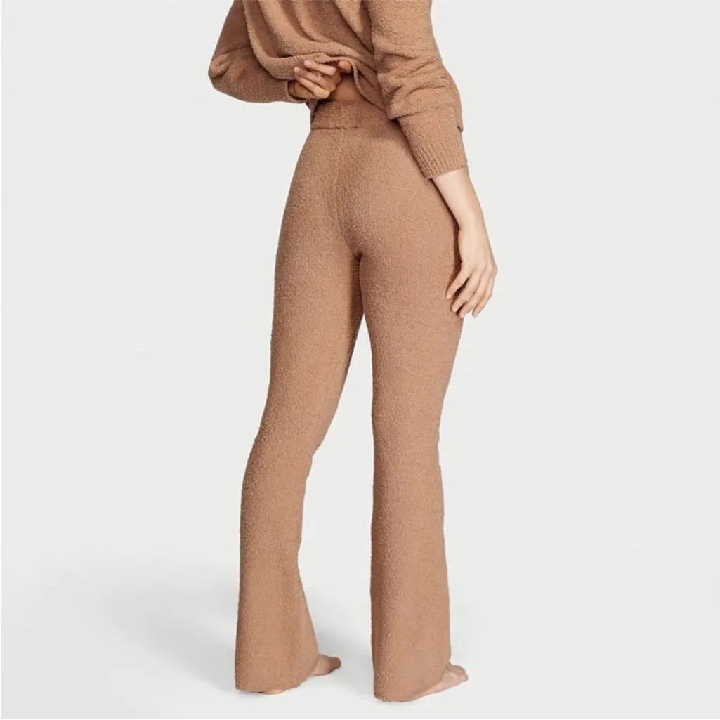 Victoria’s Secret On Point Cozy Knit Lounge Pants Toffee Buzz Size Medium - Image 2
