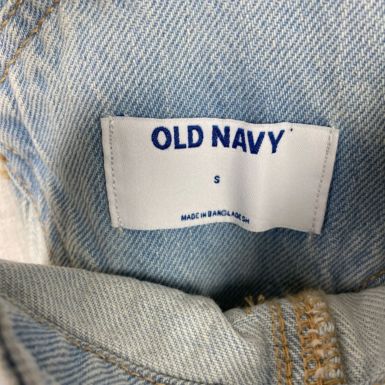 Old Navy Light Blue Raw Hem Shortalls Sz.S NWT - Image 8