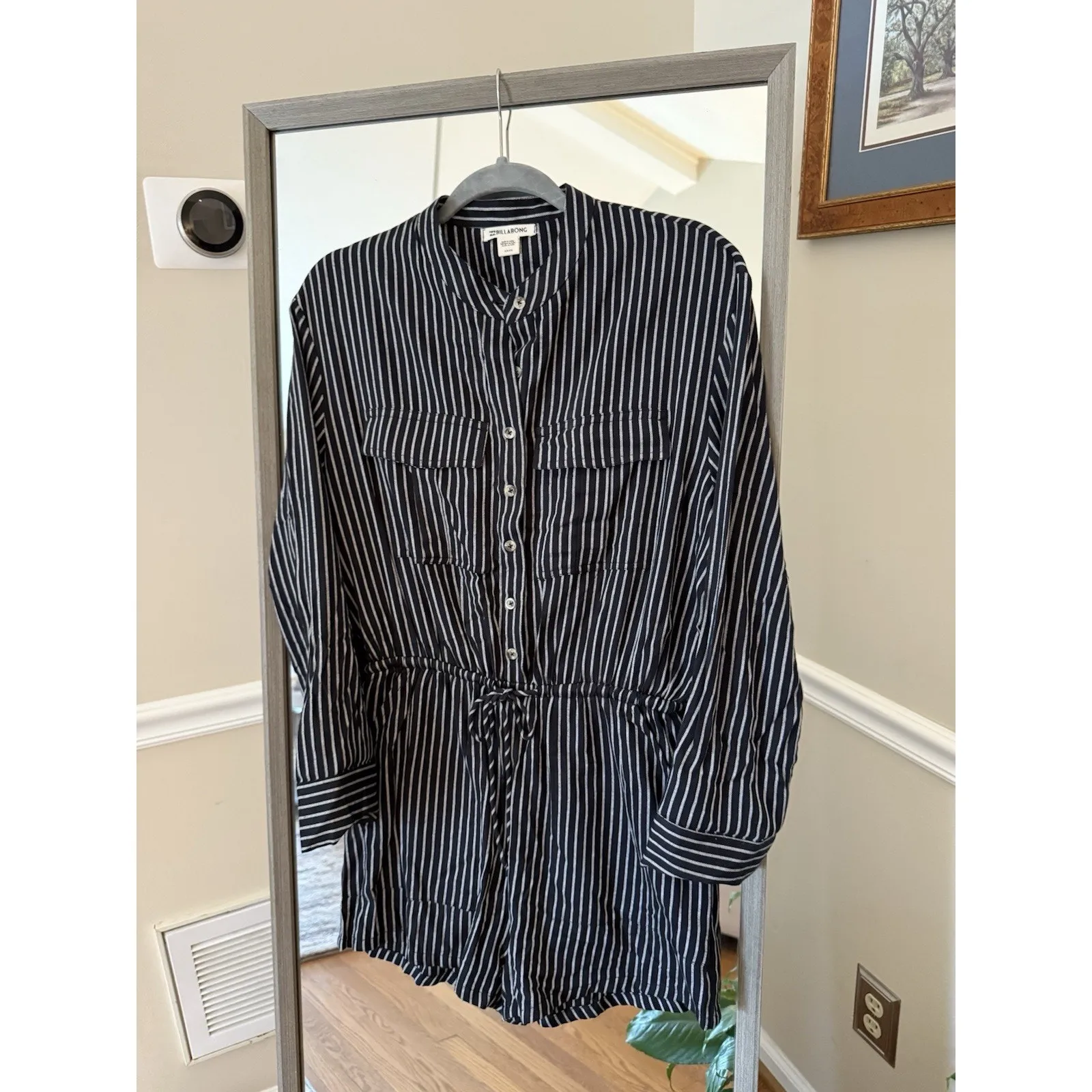 Billabong Striped Wake the Night Romper Size Small - Image 4