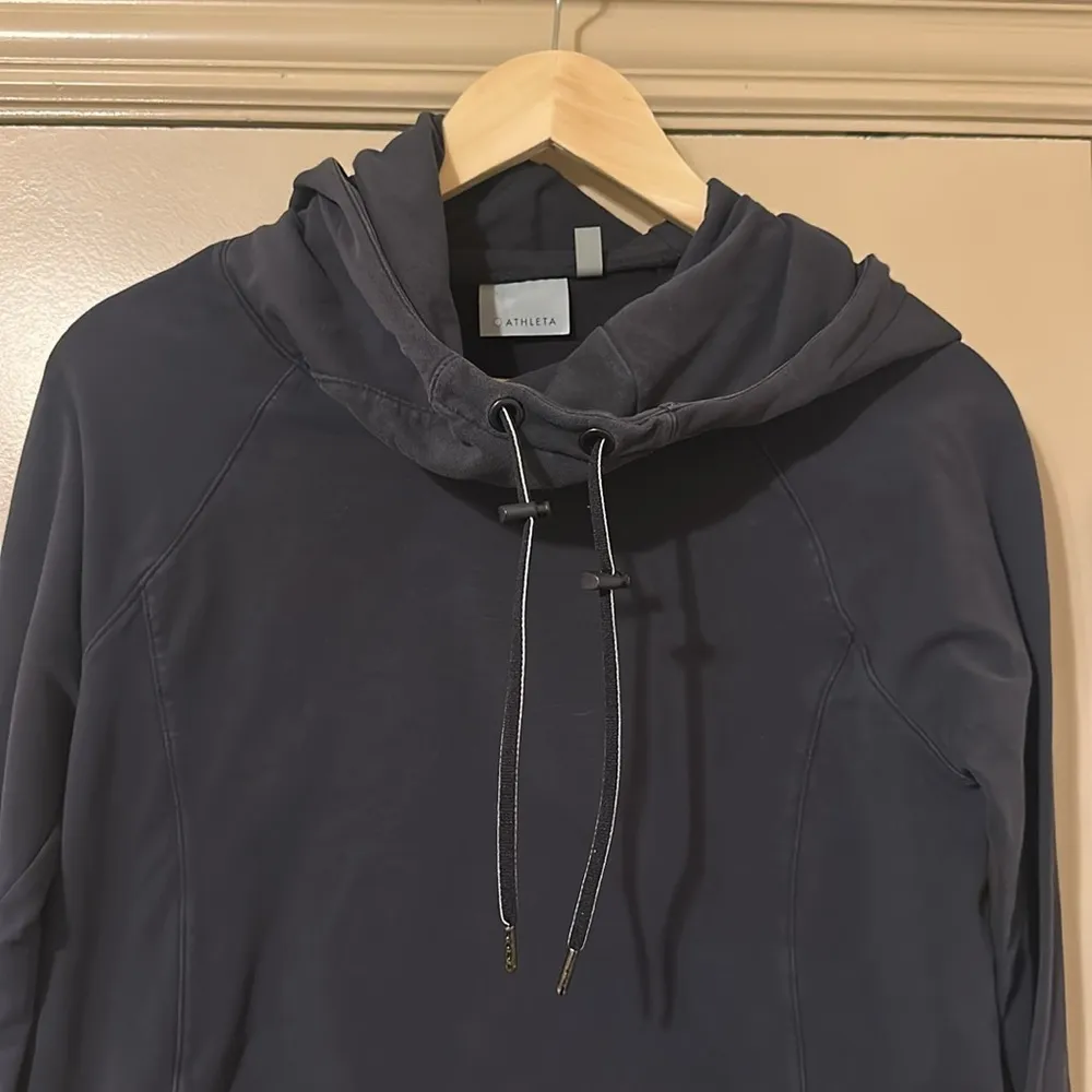 Athelta Sentry Hoodie Sweatshirt Black Small - Image 2