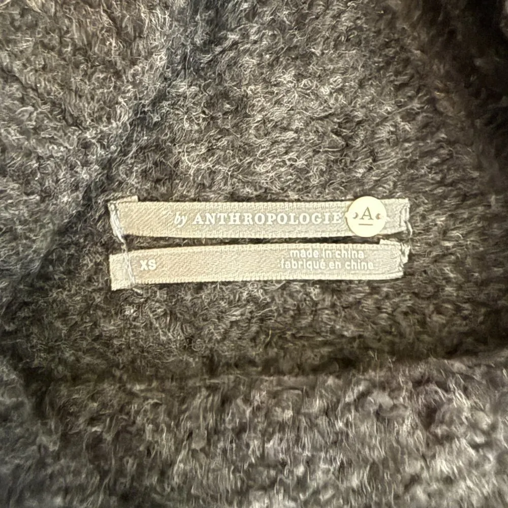 Anthropologie Bia Mock Neck Alpaca Chunky Knit Sweater Pullover Women's XS Gray - Image 12