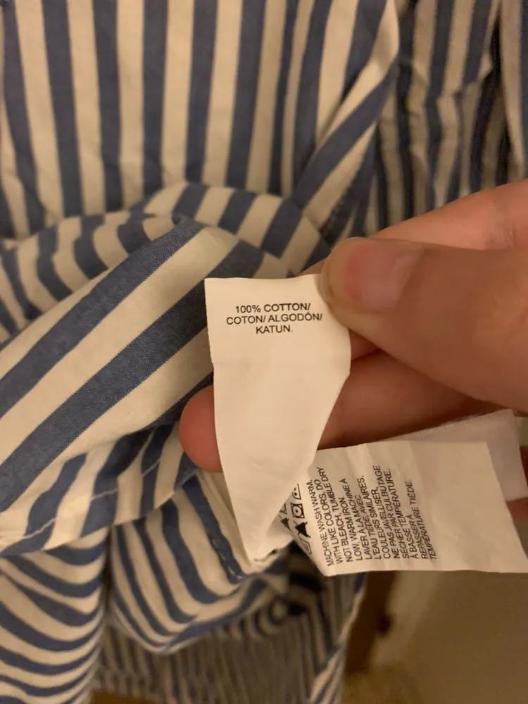 Lucky Brand Blue & White Stripe Popover - Image 6