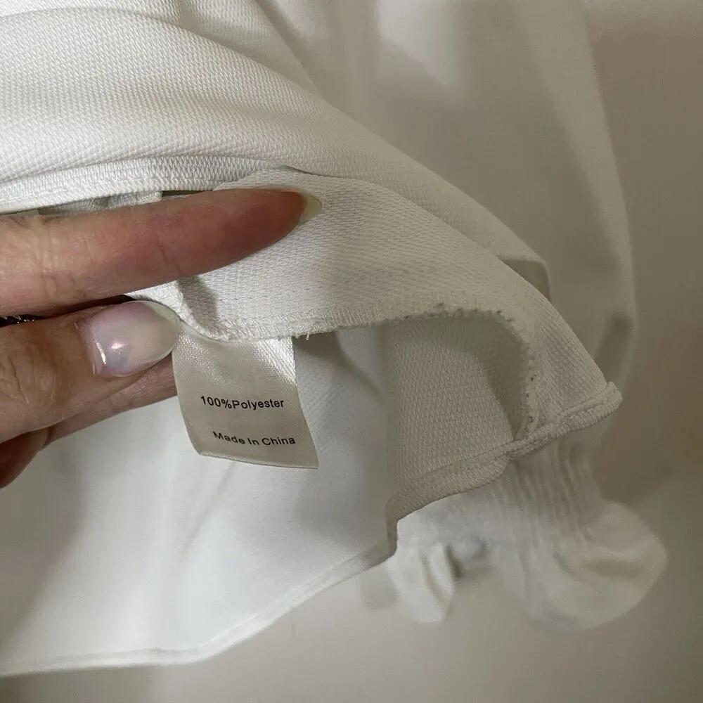 TUCKERNUCK White Off the Shoulder Marguerite Blouse Long sleeve top size XS - Image 5