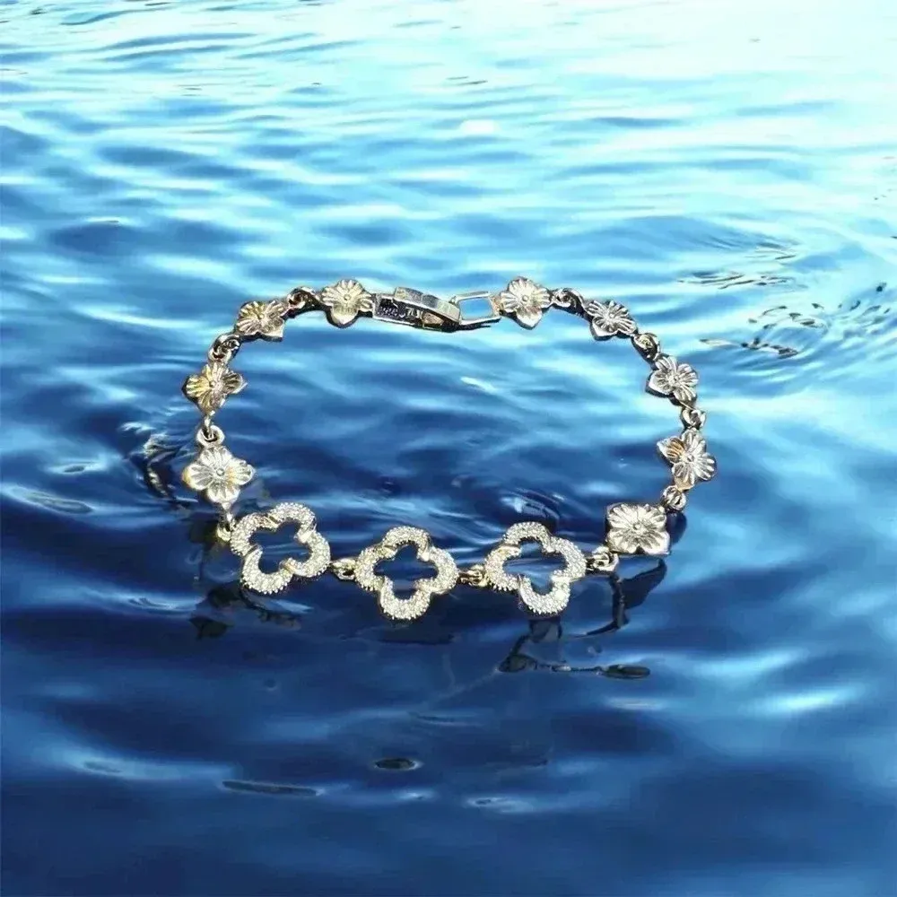 Clover Bracelet Silver - Image 2