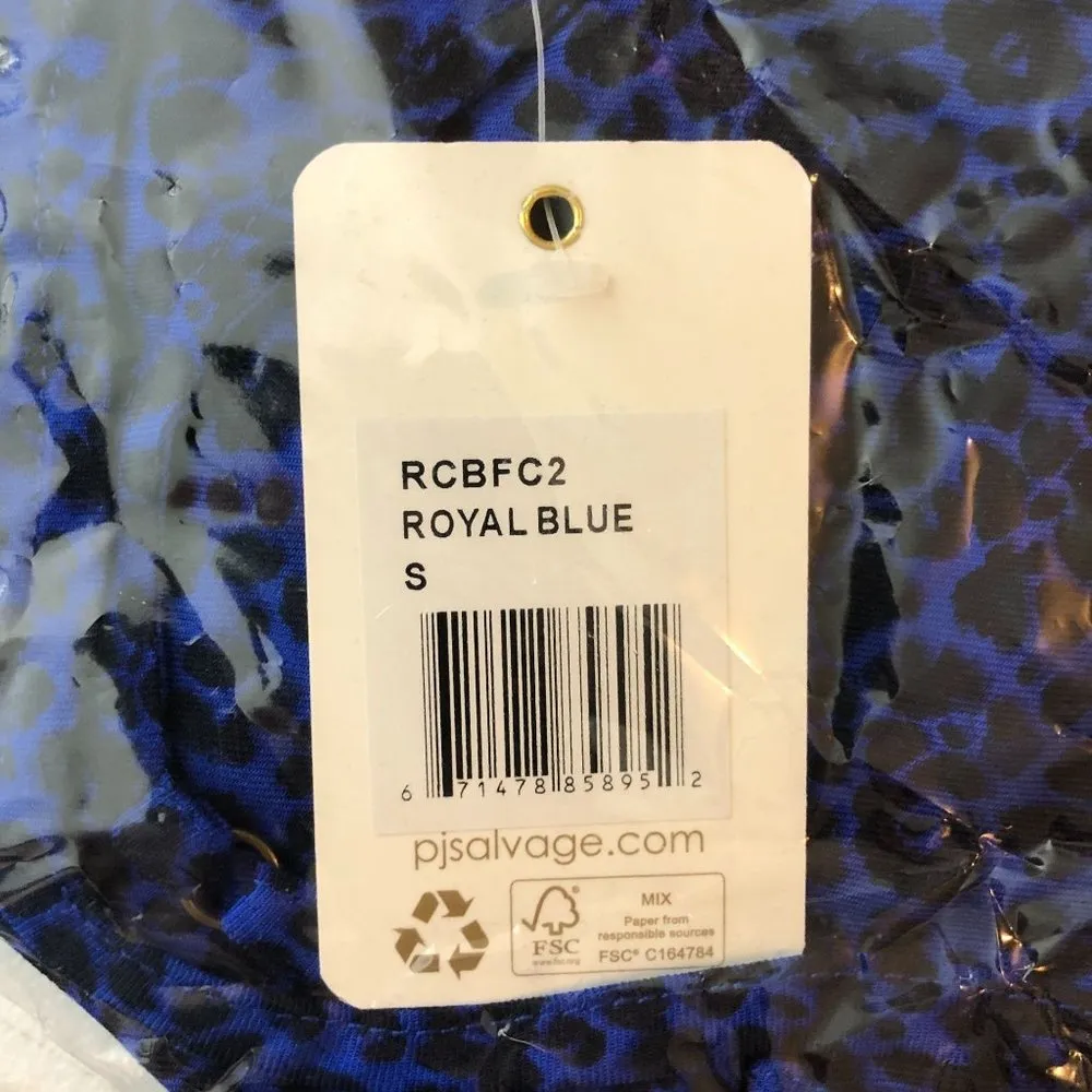 PJ Salvage Blueberry Fields Cami Top Pajama Lounge Leopard Print Blue S - Image 5