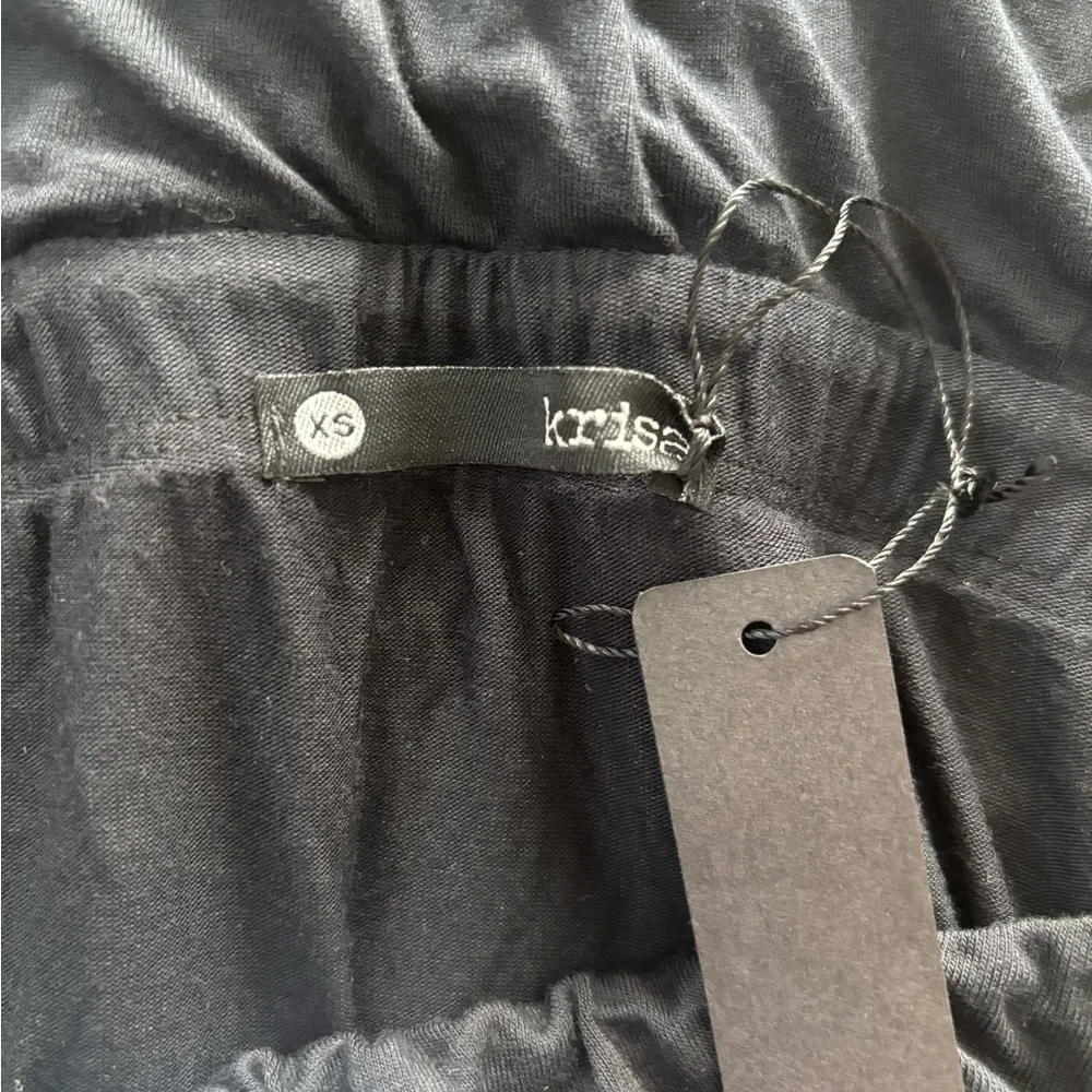 Krisa Strapless black wideleg jumpsuit - Image 2