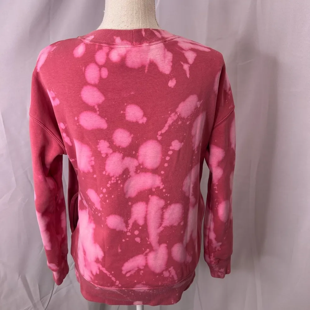Zella pink tye dye sweatshirt size small - Image 2