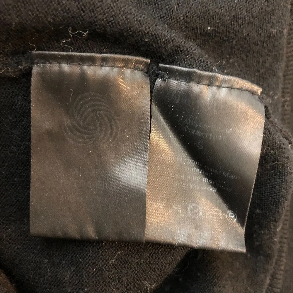 Zadig & Voltaire Womens Kansas Bis Merino Wool Sweater Rock & Roll Black S - Image 5