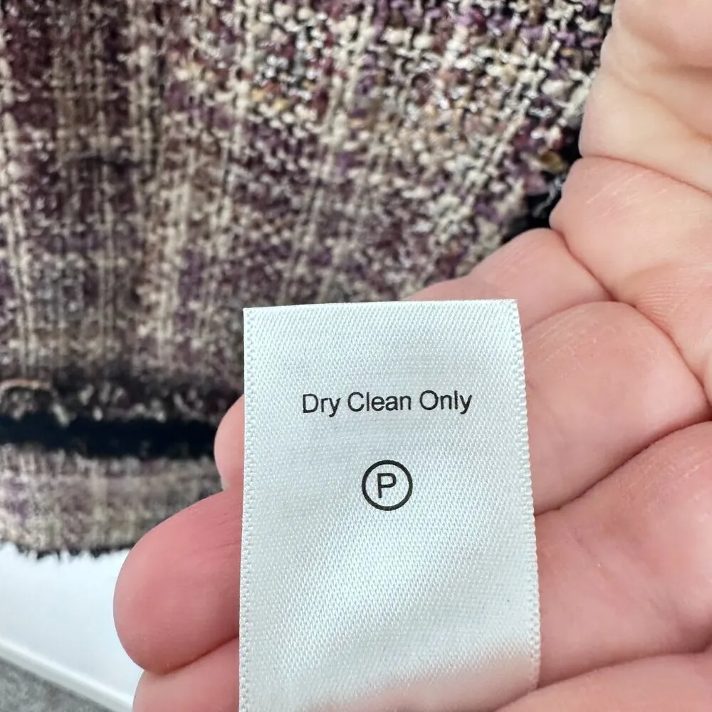 Coldwater Creek Brown Black Tweed Jacket Classic Career Country‎ Club Size 16 - Image 4