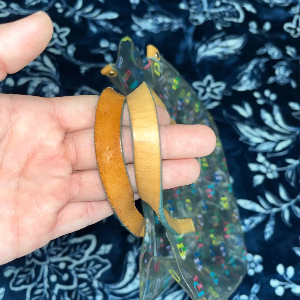 Vintage DOONEY & BOURKE Signature DB Small Clear Lunch Mini Tote - Image 11