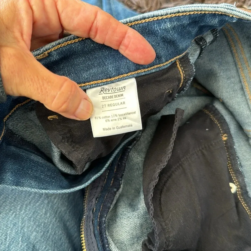 Revtown decade denim jeans size 27 Blue - Image 8