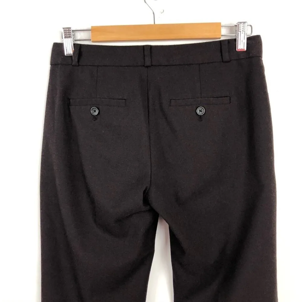 Banana Republic Martin Straight Leg Trousers Pants Size 0 Dark Wine Office Job - Image 8