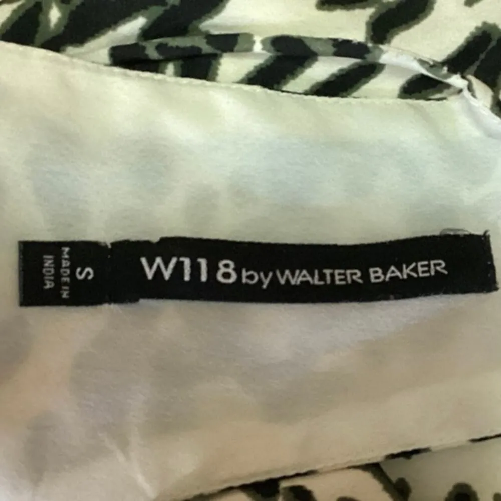 W118 by Walter Baker Animal Print Cream V Neck Sleeveless Tank Camisole Top Sz S - Image 3