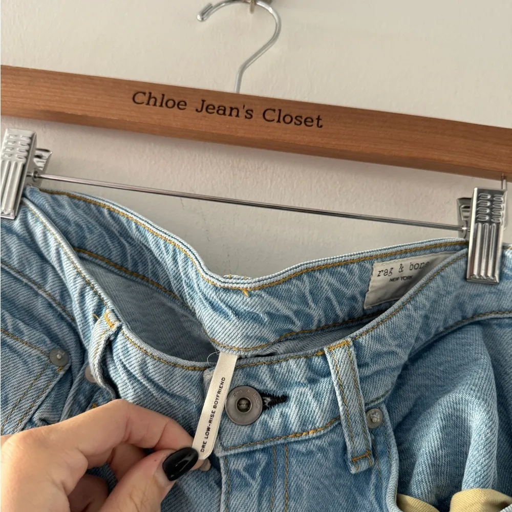 RAG & BONE Dre Low Rise Boyfriend Jeans 26 - Image 3