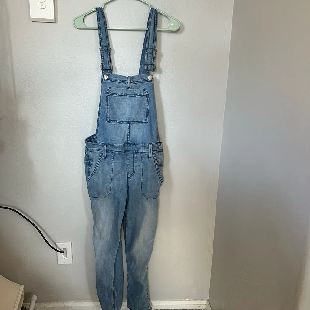 Anthropologie Esme Level 99 Levi’s denim jean overalls small lyocell crop - Image 3