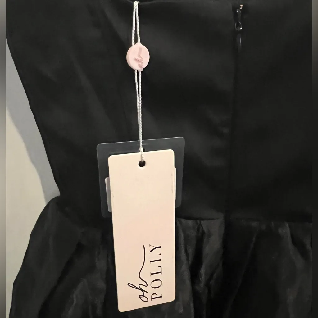 OH POLLY FLORIANE Tulle Skirt Corset Mini Dress in Black Size 0 NWT - Image 9