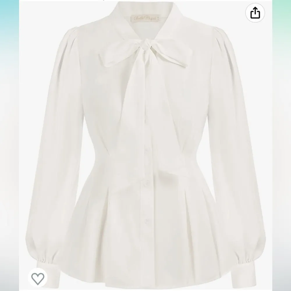 Belle Poque Women's Bow Tie Neck Ruffle Sleeveless Casual Work Solid Blouse 2X - Image 2