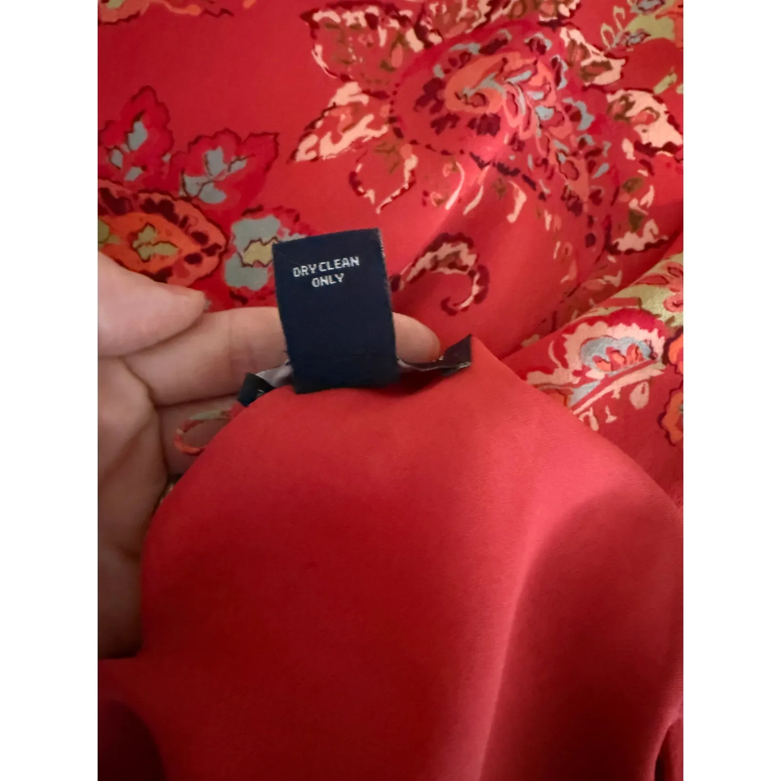 Vtg Vintage 90s Ann Taylor Pink Paisley 100% Silk Phoebe Buffay Maxi Dress 4P - Image 4