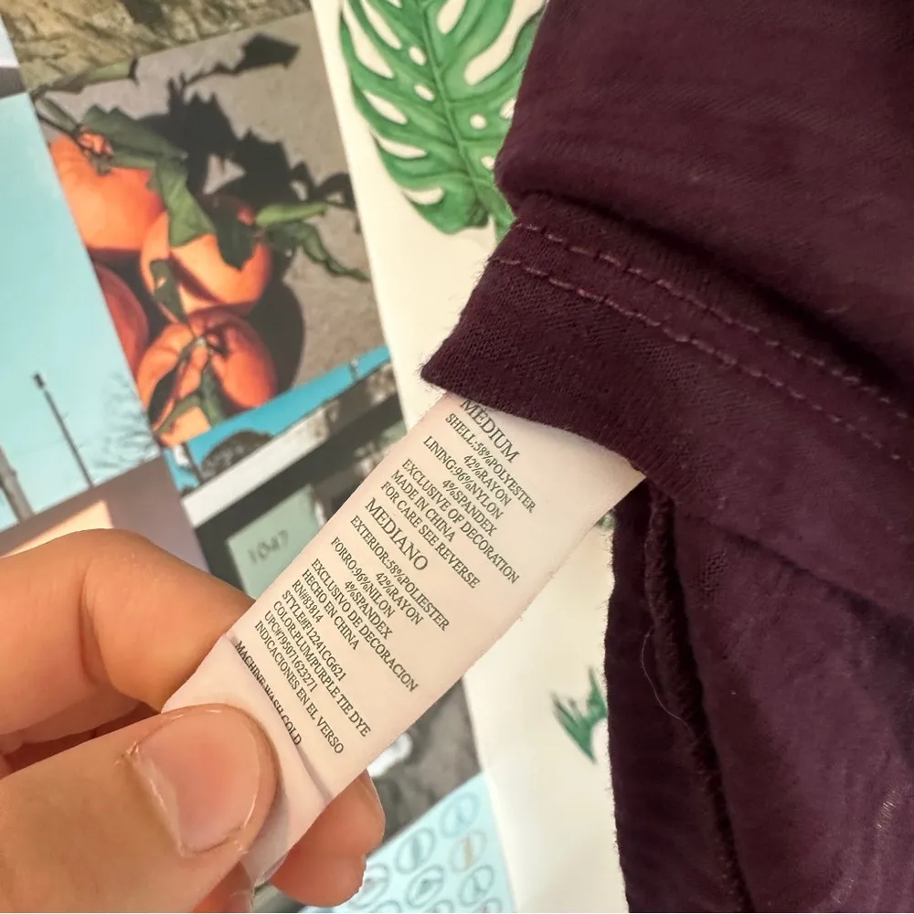 Sheer Striped Purple Athletic Top - Image 5