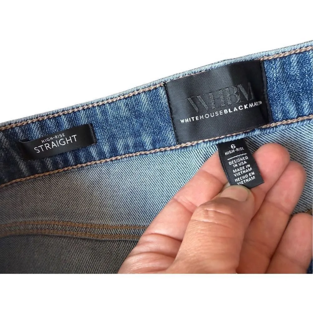 White House Black Market High-Rise Cargo Straight Jean - Image 6