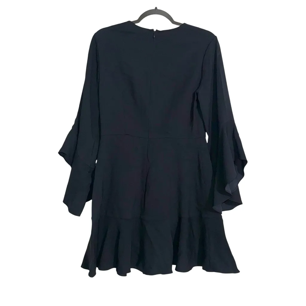 A.L.C. Cassidy Ruffle Flare Sleeve Black Mini Dress 6 - Image 4