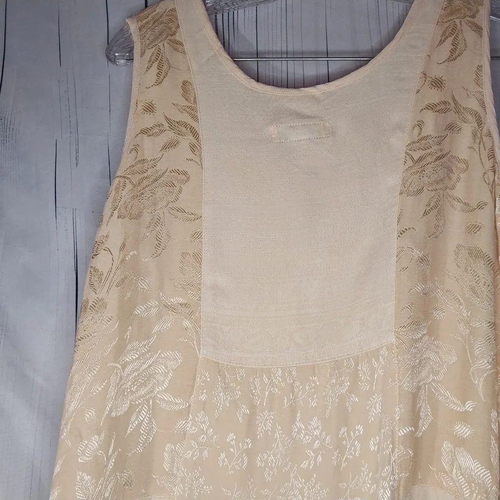 Citron Santa Monica Sleeveless Lightweight Boho Hippie Minimalist Dress Yellow Size M - Image 10