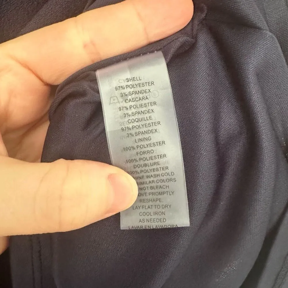 Vince Camuto Women’s 0 Navy Blue Bow Fit and Flare Dress - Image 4