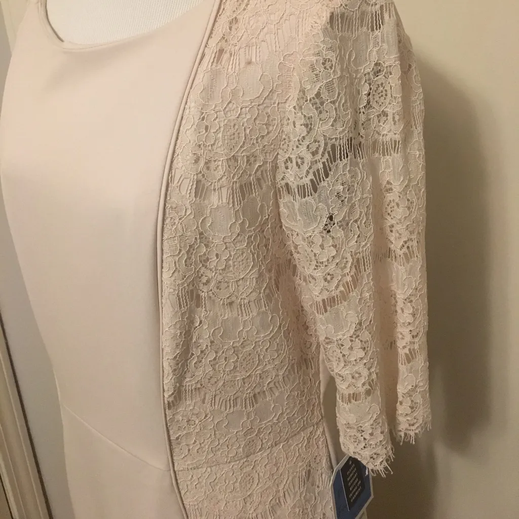 NWT Antonio Melani crepe and lace Sheath dress - Image 3