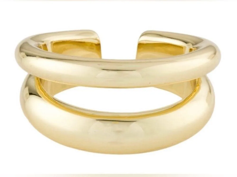 Loren Stewart X Curateur | Deux Open Band Ring | 14K Gold Over Brass| NWT - Image 5