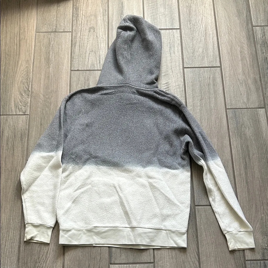Gray and White Women's Hoodie - Image 5