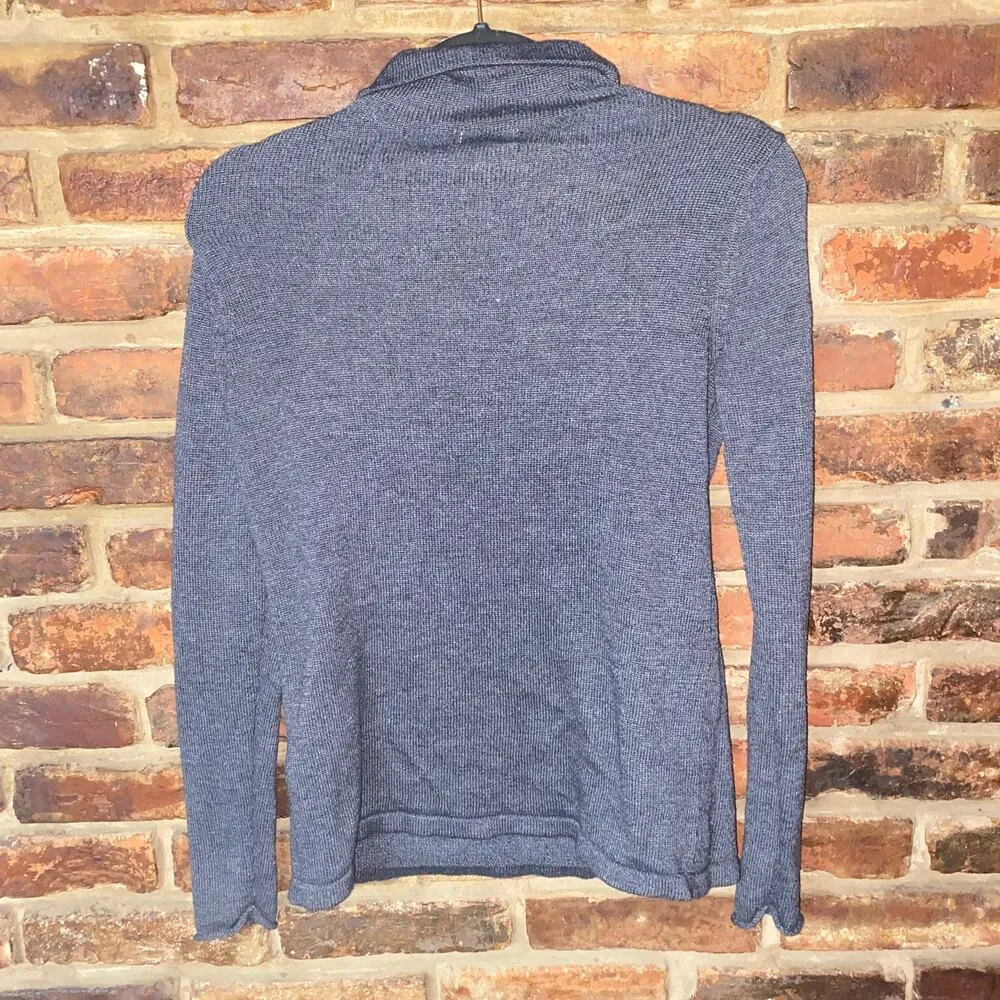 Old Navy Gray Knit Turtleneck Pullover Long Sleeve Top Women's Size Small - Image 6