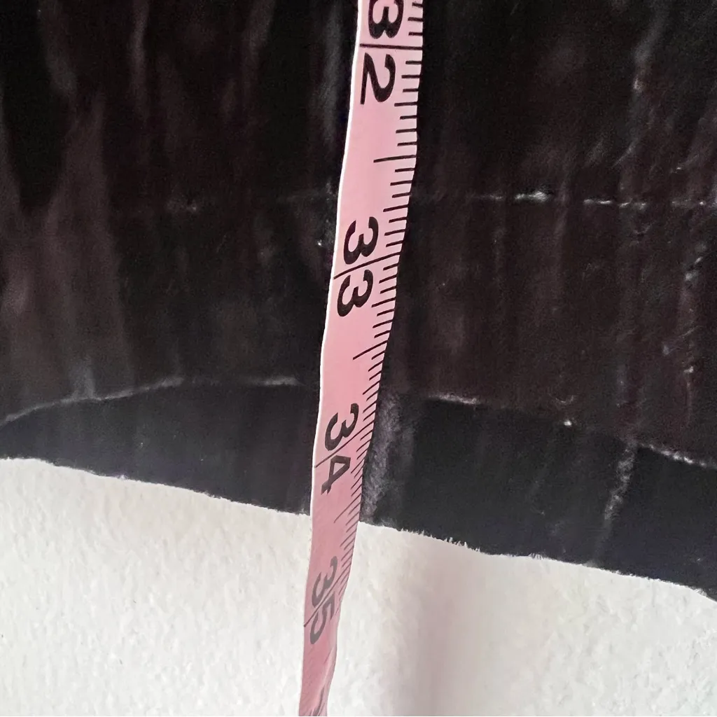 VINTAGE REGINA PORTER‎ Crushed Velvet SET wide leg pants + vest black SIZE 12 - Image 8