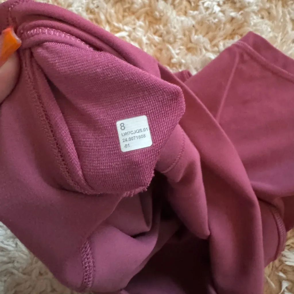 Washed Mauve Align High-Rise Short 4” - Image 3